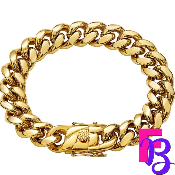 *NEW!* Chunky 18K Miami Cuban Bracelet - Picture 6 of 9